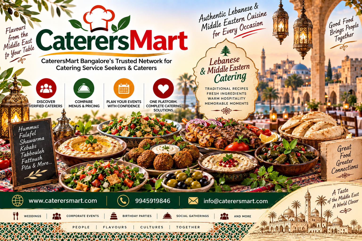 Lebanese / Middle Eastern Catering Services in Bangalore