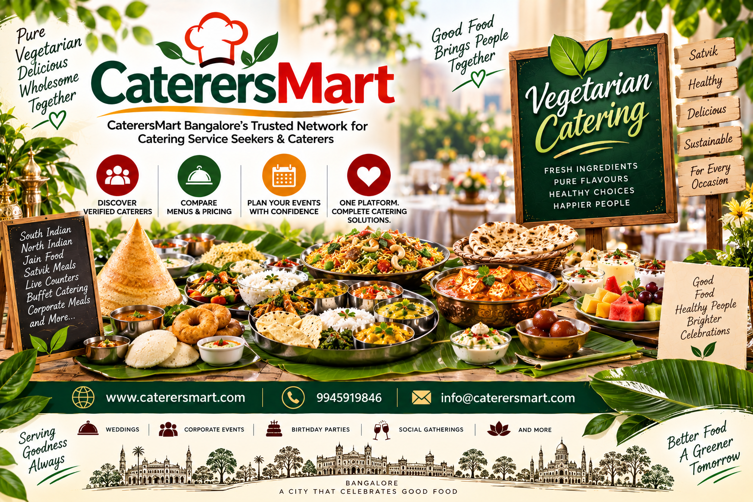Vegetarian Catering Services in Bangalore
